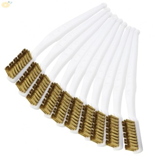 【VARSTR】Wire Brush 10pcs Brass Brushes Cleaning Brush Kitchen Utensils Cleaning