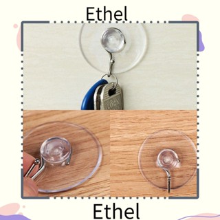 Ethel1 10 ชิ้น / เซต ตัวดูด ห้องน้ํา อุปกรณ์จัดงานแต่งงาน ไม้แขวนเสื้อ ยางใส