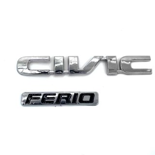 สติกเกอร์ตราสัญลักษณ์ ABS CIVIC FERIO ตัวอักษร โลโก้รถยนต์ ด้านหลัง แบบเปลี่ยน สําหรับ HONDA CIVIC 1 ชิ้น