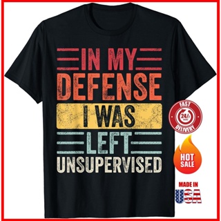 เสื้อยืด ลาย I Was Left Unsupervised สไตล์วินเทจ ย้อนยุค ไซซ์ S 5XL