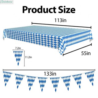 ผ้าปูโต๊ะเบียร์ ลายธง Oktoberfest สําหรับตกแต่งปาร์ตี้กลางแจ้ง