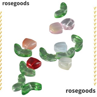 Rosegoods1 สร้อยข้อมือ ลูกปัดโปร่งแสง รูปดอกทิวลิป 320 ชิ้น