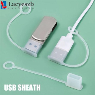 Lacyeszb จุกเสียบสายชาร์จ USB กันฝุ่น ป้องกันการสูญหาย