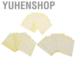 Yuhenshop 200Pcs 10/12/15 mm Clear Invisible Round Double Sided Tape  Strength Adhesive Dots Nail Art Manicure Tool