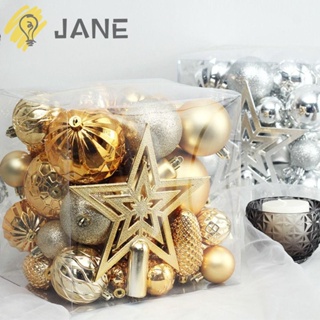 Jane ลูกบอลแขวน ของขวัญคริสต์มาส DIY 45 ชิ้น/ชุด