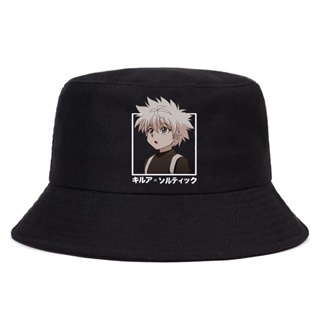 【พร้อมส่ง】hunter X hunter killua zoldyck kurapika หมวกบักเก็ต พิมพ์ลายการ์ตูนอนิเมะ Hisoka สไตล์ชาวประมง สําหรับผู้ชาย และผู้หญิง