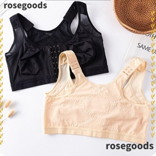 Rosegoods1 ผู้หญิง สปอร์ตบรา พลัสไซซ์ ระบายอากาศ ฟิตเนส ยิม โยคะ ดันขึ้น มัลติฟังก์ชั่น ชุดชั้นใน