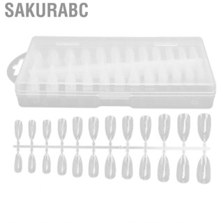 Sakurabc 240pcs Nail Tip DIY Art Transparent Tips Extension Artificial