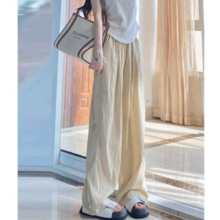 1440# Ice Silk Yamamoto Pants Wide-leg Pants Womens Summer Thin Section High Waist Slim Cotton Linen