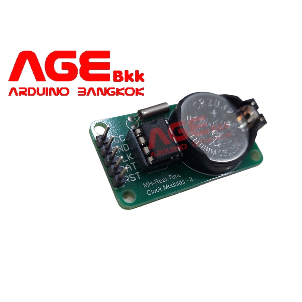 DS1302 โมดูลนาฬิกา RTC Real Time Clock Module CR2032 3V Battery