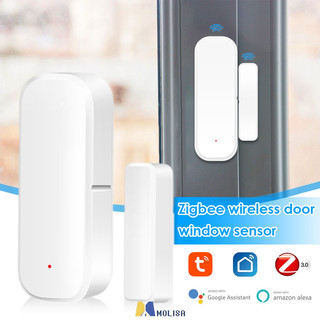 Tuya Smart Zigbee Door Window Contact Sensor Smart Home Wireless Door Detectors Open/close App Remote Alarm MOLISA