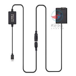 Mif) สายเคเบิล PD USB Type-C เป็นแบตเตอรี่ดัมมี่ NP-FW50 DC แบบเปลี่ยน สําหรับ A7S2 A7S A7 II R RII A7M2 A6000 A6300 A6500 A7000