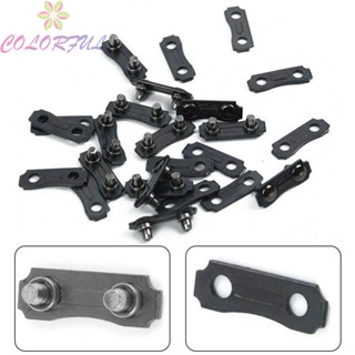 【COLORFUL】12 Sets Chainsaw Chain Repair Links 3/8LP Pitch - .050 Gauge Durable Tool