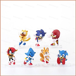 โมเดลฟิกเกอร์ Sonic Action Figure Knuckles Tails Shadow Iron Sonic EXE ของเล่นสําหรับเด็ก เก็บสะสม ของขวัญ 23 ชิ้น