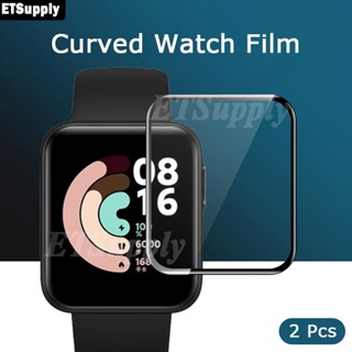 ฟิล์มกระจกกันรอยหน้าจอ แบบนิ่ม สําหรับ Garmin Venu SQ2 Redmi Watch3 Active 2 ชิ้น