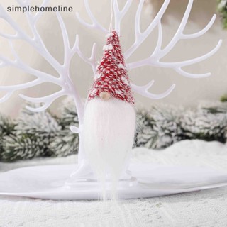 [simplehomeline] จี้ตุ๊กตาซานตาคลอสน่ารัก ไร้หน้า สําหรับตกแต่งต้นคริสต์มาส พร้อมส่ง