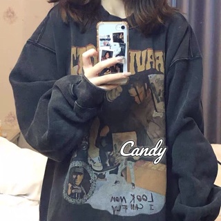 Candy Kids  เสื้อผ้าผู้ญิง แขนยาว เสื้อฮู้ด คลุมหญิง สไตล์เกาหลี แฟชั่น  Chic Korean Style สไตล์เกาหลี Comfortable A28J16J 36Z230909