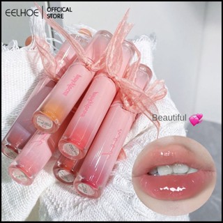 PinkyFocus Gloss Mirror Lip Glaze lip tint Non-stick Cup Pure Desire Moisturizing Jelly Glass Lip Gloss ลิปกลอสสำหรับผู้หญิง -eelhoe