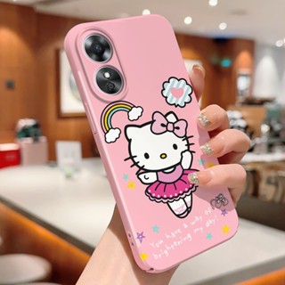 เคสโทรศัพท์มือถือ ฟิล์มกันรอยกล้อง ลาย Hello Kitty สําหรับ OPPO A16 A16s A16e A16k A54s A54 A36 A76 A96 A52 A72 A92