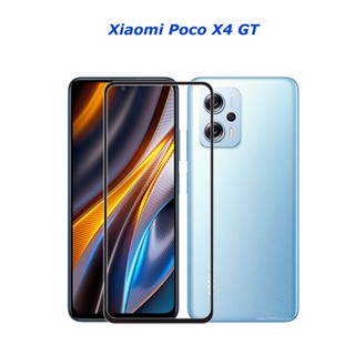 กระจกนิรภัย แบบเต็มจอ ป้องกันรอยขีดข่วน สําหรับ XIaomi Poco X4 GT