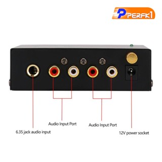 [Perfk1] Phono พรีแอมป์เครื่องเล่นแผ่นเสียง PP400 DC 12V เสียงเบา ขนาดเล็ก พกพาง่าย สําหรับอะไหล่สํารอง