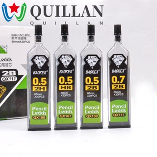 Quillan ดินสอกดอัตโนมัติ 0.3 0.5 0.7 0.9 มม. 2B HB 2H สําหรับนักเรียน