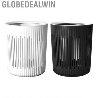 Globedealwin Hollow Trash Can  Increased Air Circulation Simple Throw Garbage Storage  for Living Room