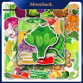 &lt;moonback&gt; สติกเกอร์ ลายผัก มะเขือเทศ หัวหอม 50 ชิ้น ลอกออกได้ สําหรับเด็ก