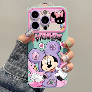 เคสโทรศัพท์มือถือ แบบนิ่ม ลายการ์ตูนมินนี่ สําหรับ Apple Iphone 14promax 13pro 12 11 7p