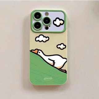 เคสโทรศัพท์มือถือ ซิลิโคนนิ่ม ลายเป็ดน่ารัก สําหรับ Iphone 14promax 13pro 12 11 7p 5T1E