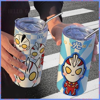 🥤Animation Peripheral Limited Water Cup🥤กระติกน้ําร้อน กาแฟ สเตนเลส แบบพกพา ลายอุลตร้าแมนน่ารัก