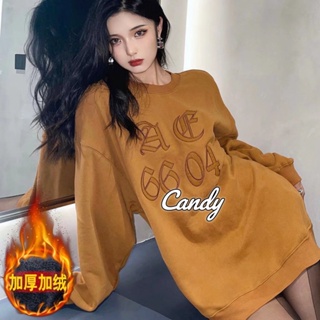 Candy Kids  เสื้อผ้าผู้ญิง แขนยาว เสื้อฮู้ด คลุมหญิง สไตล์เกาหลี แฟชั่น  รุ่นใหม่ Trendy สบาย สวยงาม A98J275 36Z230909