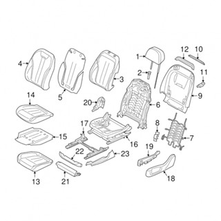 ⚡NEW 8⚡Premium Left Support Seating Track Rail Cover for BMW 5 7 Series OEM 52107317459