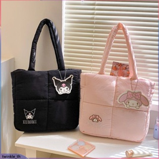 Sanrio My Melody Silk Bag Kawaii Sanrio Women&amp;#39;s Shoulder Bag Ladies Fashion Shopping Hand Bags (twinkle.th)