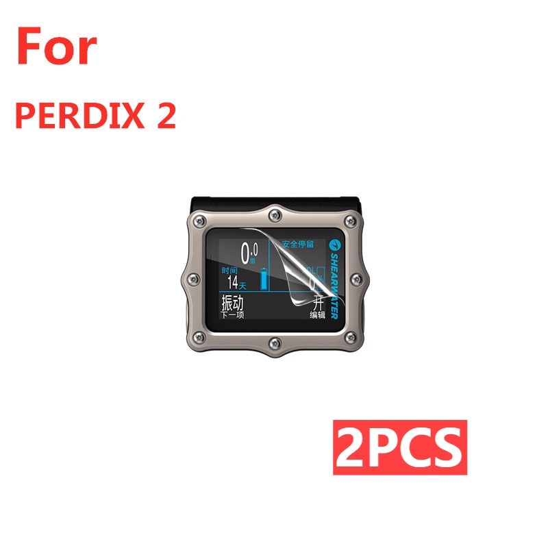 2 ชิ้น ฟิล์มกระจกกันรอยหน้าจอ HD ยืดหยุ่น กันรอยขีดข่วน สําหรับ For Shearwater PERDIX 2