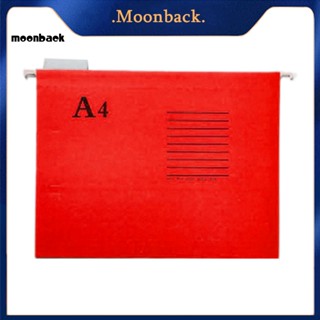 &lt;moonback&gt; แฟ้มโฟลเดอร์ แบบหนา 4 สี ทนทานสูง สําหรับใส่เอกสาร ใบเสร็จ โรงเรียน 25 ชิ้น