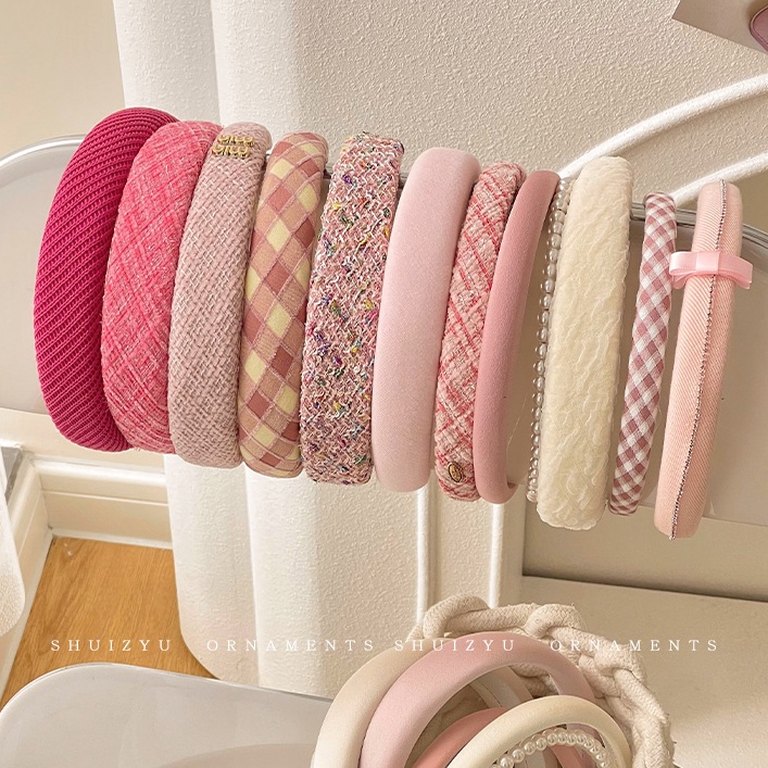 ที่คาดผม สีชมพู เข้ากับทุกการแต่งกาย แฟชั่นสําหรับเด็กผู้หญิง 2023