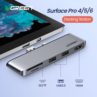 Ugreen อะแดปเตอร์ฮับ Usb 3.0 เป็นพอร์ต HDMI SD TF สําหรับ Microsoft Surface Pro 4 5 6