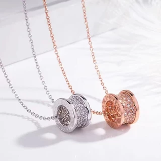 หรูหรา All-Match เอวเล็กไทเทเนียมเหล็ก Clavicle Chain ชุบ 18K Gold Non-Fade คู่สร้อยคออุปกรณ์เสริมของขวัญต้องมี