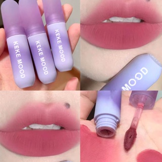 【พร้อมส่ง】Kekemood ลิปสติก เนื้อแมตต์กํามะหยี่ ไม่จางหาย ให้ความชุ่มชื้น