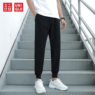 Uniqlo กางเกงกีฬาลําลอง ผ้าเรยอน แฟชั่นฤดูร้อน สําหรับผู้ชาย