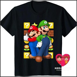 เสื้อยืด พิมพ์ลายกราฟิก Nintendo Super Mario Luigi Thumbs Up