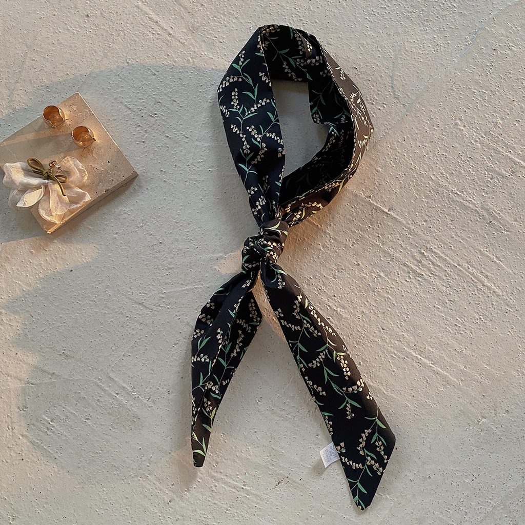 Parsimonous ยาว 100% ผ้าพันคอผ้าฝ้าย 4.1x45.3 นิ้วสายคล้องกระเป๋าผู้หญิงแฟชั่น Hairband 10.5x115 ซม.