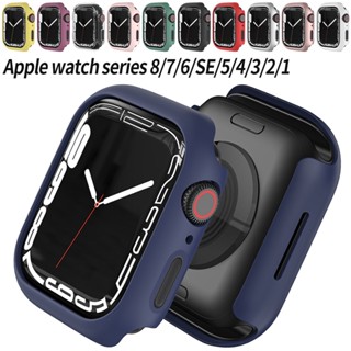 เคส PC แข็ง ผิวด้าน ป้องกัน สําหรับ iWatch Series 8 7 41 มม. 45 มม. 42 มม. 38 มม. iWatch Se 654 40 มม. 44 มม.