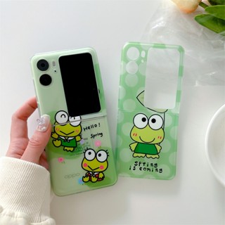 เคสโทรศัพท์มือถือแบบนิ่ม กันกระแทก ลายกบน่ารัก สําหรับ Oppo Find N2 Flip