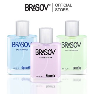 BRASOV Parfum Pria 100 ML Eau De Parfum HALAL Perfume Spray Lelaki EDP Sporty / Extreme / Dynamic