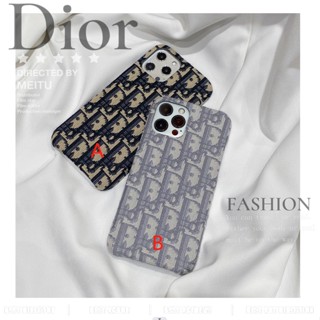 เคสโทรศัพท์มือถือ แบบผ้า ลาย Dior สําหรับ iphone14 pro max 14 14pro 14plus 13 pro max 11 12 xs max xr 8plus