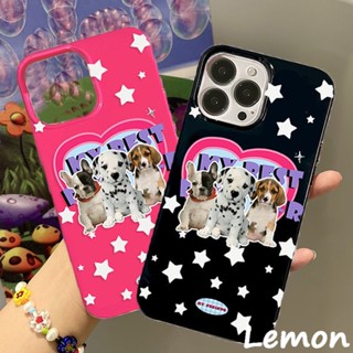 [Lemon] เคสโทรศัพท์มือถือ ลายสุนัขด่าง สไตล์อเมริกันเรโทร สําหรับ y2k 14pro 14promax 13 13pro 13promax 11 12 12pro 12promax XR XSMAX 7P 8P