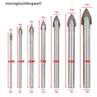 Twth ชุดดอกสว่านเจาะกระเบื้อง เซรามิค หินอ่อน แก้ว พอร์ซเลน 4 6 7 ชิ้น QDD