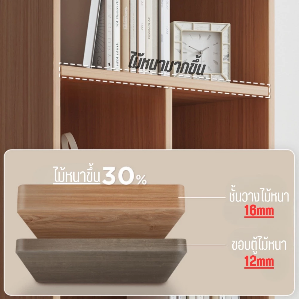ตู้เก็บของ ชั้นวางหนังสือ ขนาด 63 ซม สไตล์มินิมอล thumbnail 8